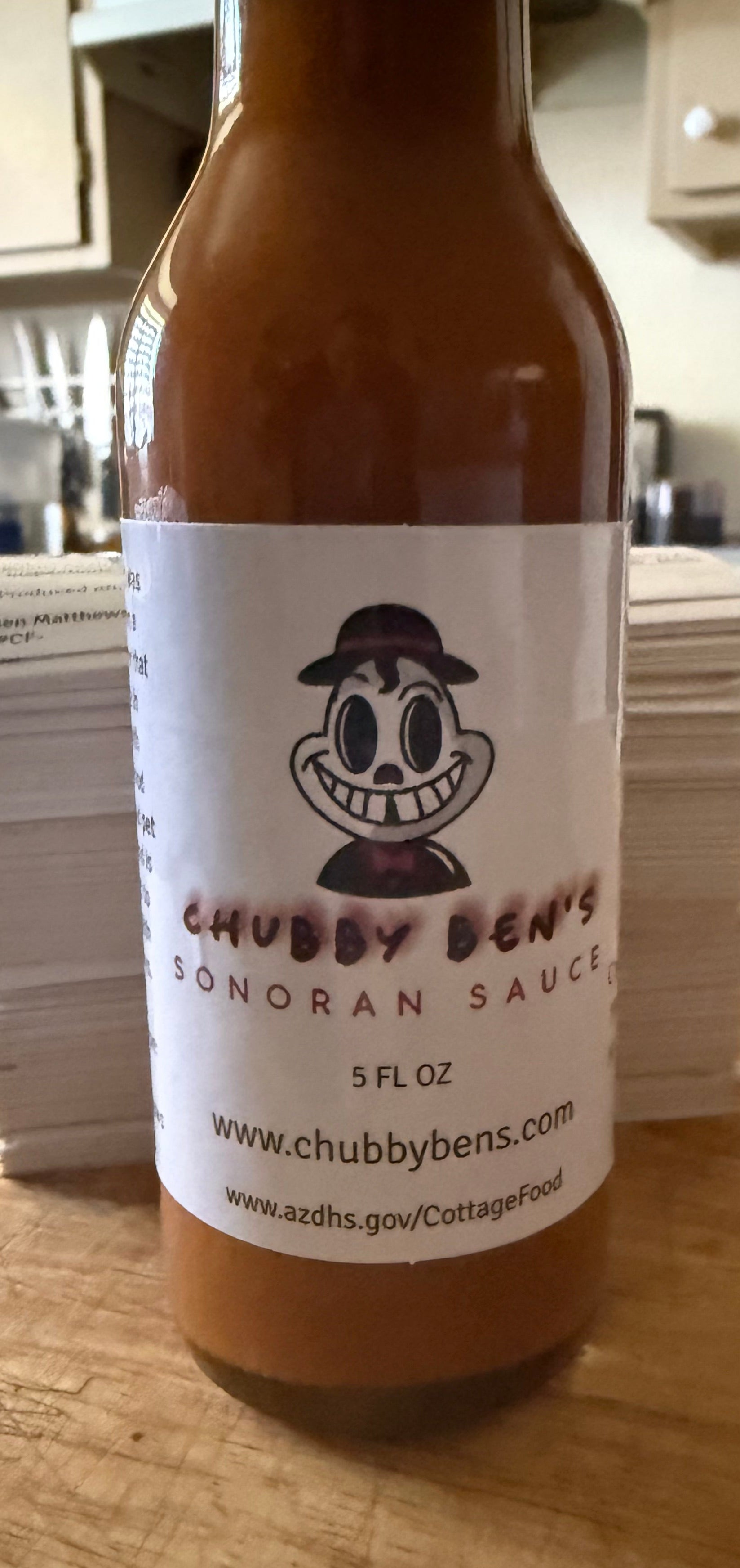 Bottle of Chubby Ben's Sonoran Sauce